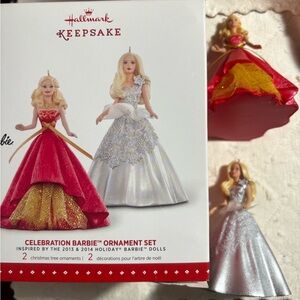 Hallmark Celebration Barbie Ornament Set